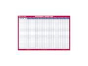 AT A GLANCE PM250 28 Recycled Undated Erasable Universal Vacation Scheduler 36 x 24