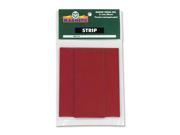 Magna Visual PMR 723 Magnetic Write On Wipe Off Pre Cut Strips 2 x 7 8 Red 25 Pack