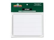 Magna Visual PMR 761 Magnetic Write On Wipe Off Pre Cut Strips 6 x 7 8 White 25 Pack