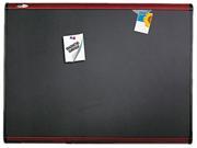 Quartet MB543M Prestige Plus Magnetic Fabric Bulletin Board 36 x 24 Mahogany Frame