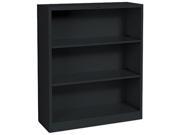 HON S42ABCP Metal Bookcase 3 Shelves 34 1 2w x 12 5 8d x 41h Black