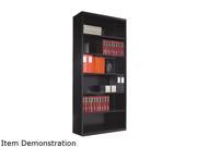 Tennsco B 78BK Metal Bookcase 6 Shelves 34 1 2w x 13 1 2d x 78h Black