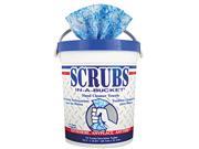 SCRUBS 42272EA Hand Cleaner Towels Cloth 10 1 2 x 12 1 4 Blue White 72 Bucket