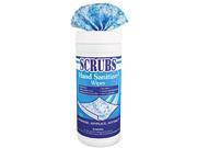 SCRUBS 90956CT Antimicrobial Hand Sanitizer Wipes 6 x 8 50 Canister 6 Carton