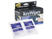Read Right RR1233 KeyWipes Keyboard Hand Cleaner Wet Wipes 5 x 6 7 8 18 Box