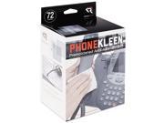 Read Right RR1303 PhoneKleen Wet Wipes Cloth 5 x 5 72 per Box