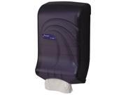 San Jamar T1790TBK Oceans Ultrafold Towel Dispenser Transparent Black 11 3 4w x 6 1 4d x 18h