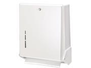 San Jamar T1905WH True Fold Metal Front Cabinet Towel Dispenser 11 5 8 x 5 x 14 1 2 White