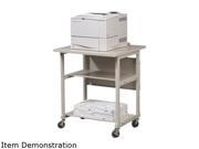 BALT Heavy Duty Mobile Laser Printer Stand 3 Shelf 27w x 25d x 27 1 2h Gray