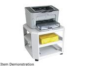 Master 24060 Mobile Printer Stand 3 Shelf 17 4 5w x 17 4 5d x 14 3 4h Platinum