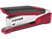 PaperPro 1117 inPOWER 28 Premium Desktop Stapler 28 Sheets Capacity 210 Staple Capacity Full Strip 1 4 Staple Size Silver Red