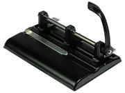 Master 1325B 40 Sheet Lever Action Two to Seven Hole Punch 9 32 Diameter Holes Black