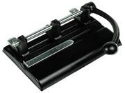 Master 1340PB 40 Sheet Lever Action Two to Seven Hole Punch 13 32 Diameter Holes Black