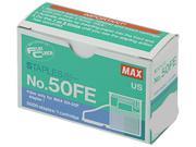 Max 50 FE Staple Cartridge for EH 50F Flat Clinch Electric Stapler 5 000 Box