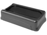Rubbermaid Commercial 267360BK Swing Top Lid for Slim Jim Waste Containers 11 3 8 x 20 3 8 Plastic Black