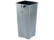 Rubbermaid Commercial 356988GY Untouchable Square Container 23 Gallon Gray