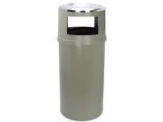 Rubbermaid Commercial 818288BEI Ash Trash Classic Container w o Doors Round 25 gal Beige