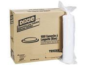 Dixie TB9538X Plastic Lids for Hot Drink Cups 8 oz. White 1000 Carton