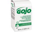 GOJO 9165 12 Green Certified Lotion Hand Cleaner 800 ml Bag in Box Refill Unscented Refill