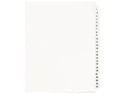 Avery 01330 Avery Style Legal Side Tab Divider Title 1 25 Letter White 1 Set