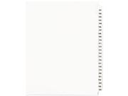 Avery 01334 Avery Style Legal Side Tab Divider Title 101 125 Letter White 1 Set