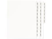 Avery 01370 Avery Style Legal Side Tab Divider Title Exhibit A Z Letter White