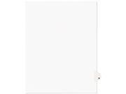 Avery 01423 Avery Style Legal Side Tab Dividers One Tab Title W Letter White 25 Pack