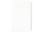 Avery 01430 Avery Style Legal Side Tab Divider Title 1 25 14 x 8 1 2 White 1 Set
