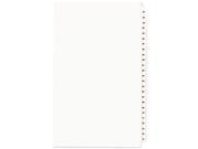 Avery 01432 Avery Style Legal Side Tab Divider Title 51 75 14 x 8 1 2 White 1 Set