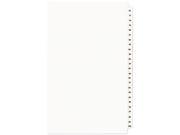Avery 01433 Avery Style Legal Side Tab Divider Title 76 100 14 x 8 1 2 White 1 Set
