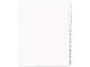 Avery 01701 Allstate Style Legal Side Tab Dividers 25 Tab 1 25 Letter White 25 Set