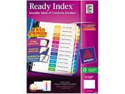 Avery 11127 Ready Index Contemporary Table of Contents Divider Jan Dec Multi Letter