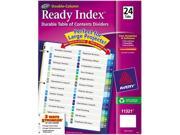 Avery 11321 Ready Index Two Column Table of Contents Divider Title 1 24 Multi Letter