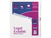 Avery 11370 Avery Style Legal Side Tab Divider Title 1 25 Letter White 1 Set