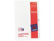 Avery 11371 Avery Style Legal Side Tab Divider Title 1 25 14 x 8 1 2 White 1 Set