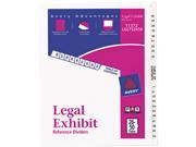 Avery 11372 Avery Style Legal Side Tab Divider Title 26 50 Letter White 1 Set