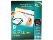 Avery 11424 Index Maker Divider w Multicolor Tabs 8 Tab Letter 25 Sets Box