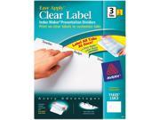 Avery 11435 Index Maker Clear Label Dividers 3 Tab Letter White 5 Sets