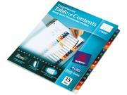 Avery 11820 Ready Index Table Contents Dividers 15 Tab Letter Assorted 15 Set