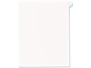 Avery 82163 Allstate Style Legal Side Tab Divider Title A Letter White 25 Pack