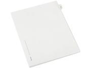 Avery 82221 Allstate Style Legal Side Tab Divider Title 23 Letter White 25 Pack