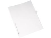 Avery 82238 Allstate Style Legal Side Tab Divider Title 40 Letter White 25 Pack