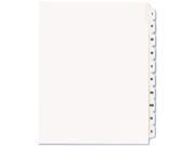 Avery 82319 Allstate Style Legal Side Tab Dividers 25 Tab I X Letter White 25 Set