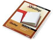 Cardinal 60113 Traditional OneStep Index System 31 Tab 1 31 Letter White 31 Set