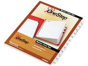Cardinal 60313 Traditional OneStep Index System 12 Tab Months Letter White 12 Set