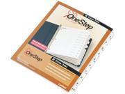Cardinal 61013 Traditional OneStep Index System 10 Tab 1 10 Letter White 10 Set