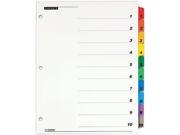 Cardinal 61018 Traditional OneStep Index System 10 Tab 1 10 Letter Assorted 10 Set