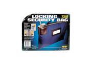 MMF Industries Seven-Pin Security/Night Deposit Bag with Two Keys Nylon 8-1/2 x 11 Navy