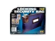 MMF Industries 233110808 Seven Pin Security Night Deposit Bag w 2 Keys Nylon 8 1 2 x 11 Navy