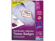 Flexible Self Adhesive Laser Inkjet Name Badge Labels 2 1 3 x 3 3 8 RD 400 BX